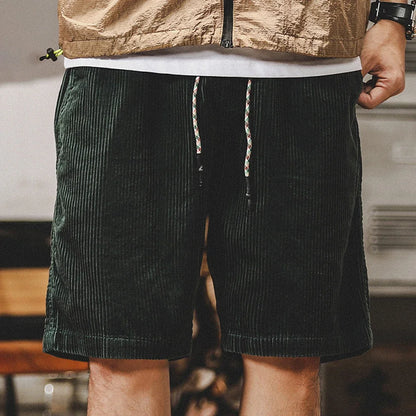 Short Rétro en Velours Côtelé