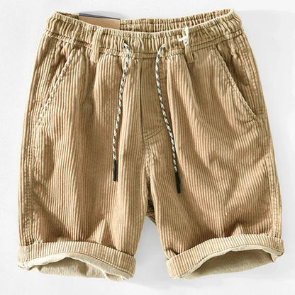 Short Rétro en Velours Côtelé