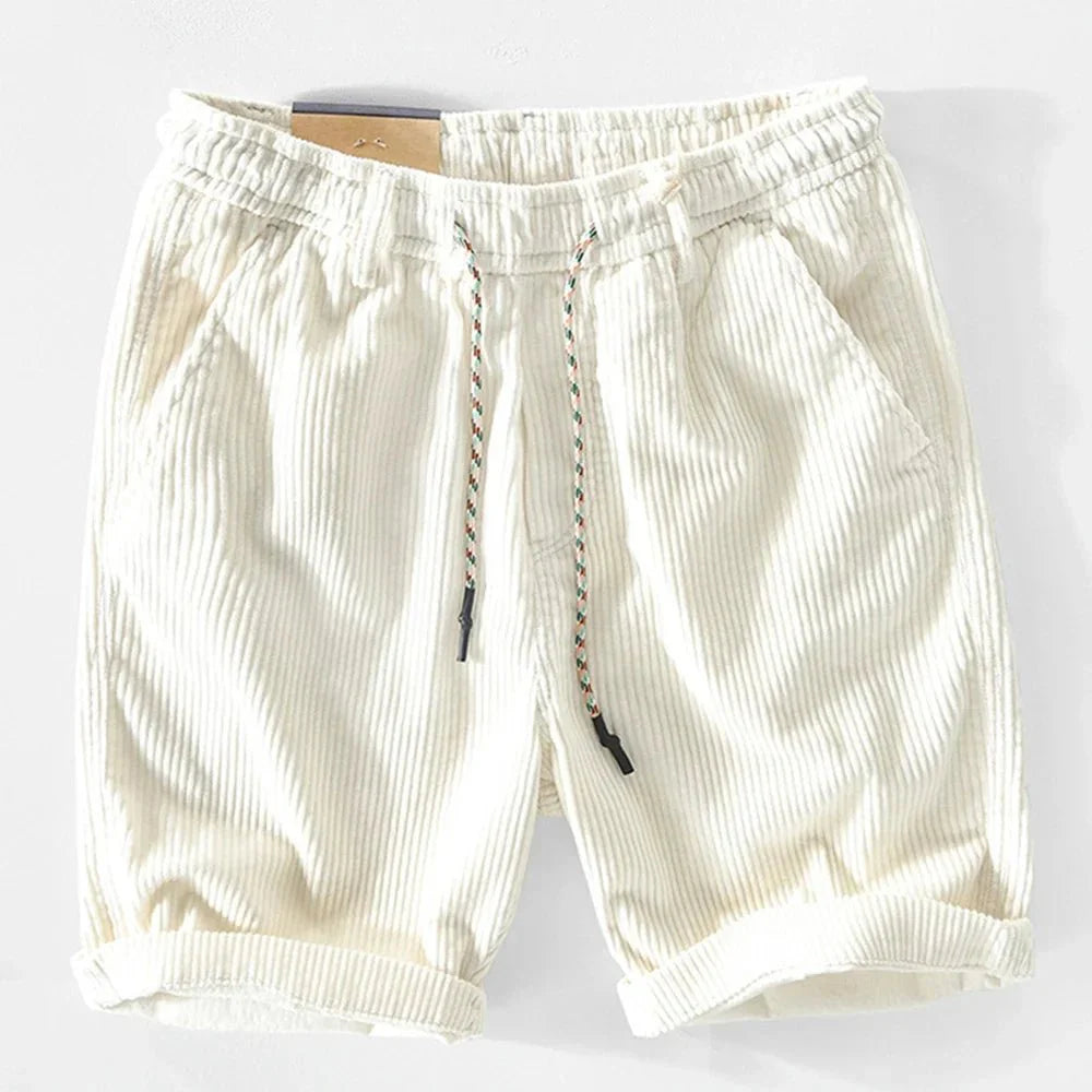 Short Rétro en Velours Côtelé