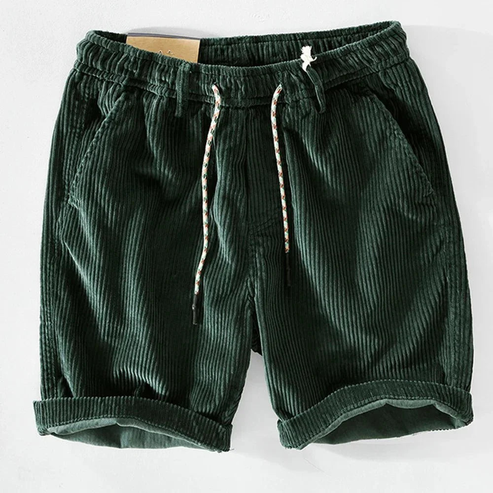 Short Rétro en Velours Côtelé