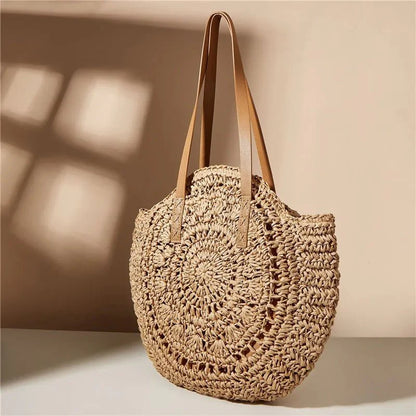 Riviera Retro Straw Shoulder Bags
