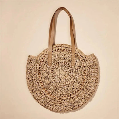 Riviera Retro Straw Shoulder Bags